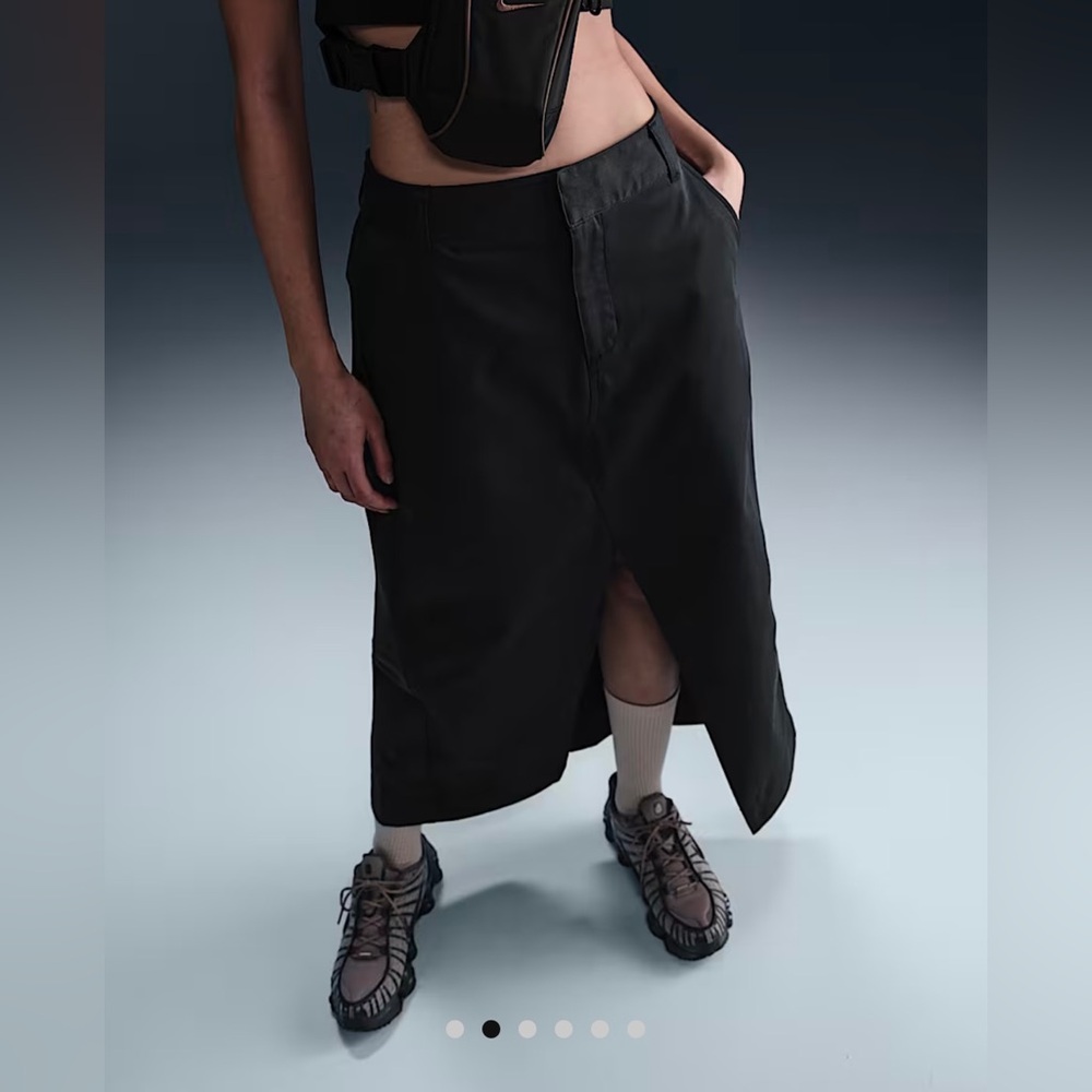 Nike Sportswear Collection Twill Skirt Size XS Black HQ8022-010 New Streetwear